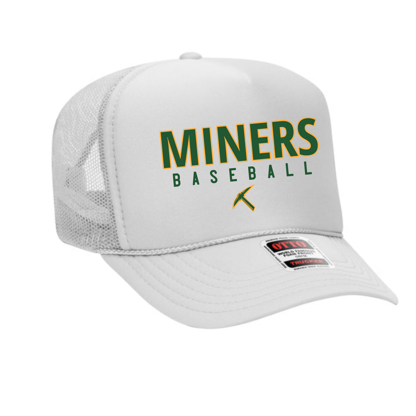 White Baseball Trucker Hats