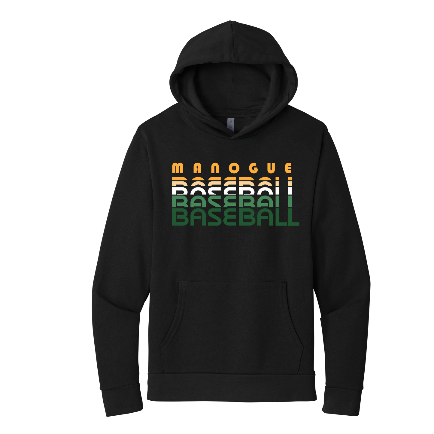 Retro Stacked Manogue Baseball
