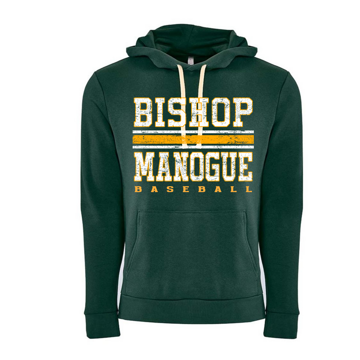 Distressed Bishop Manogue Baseball Hoodie