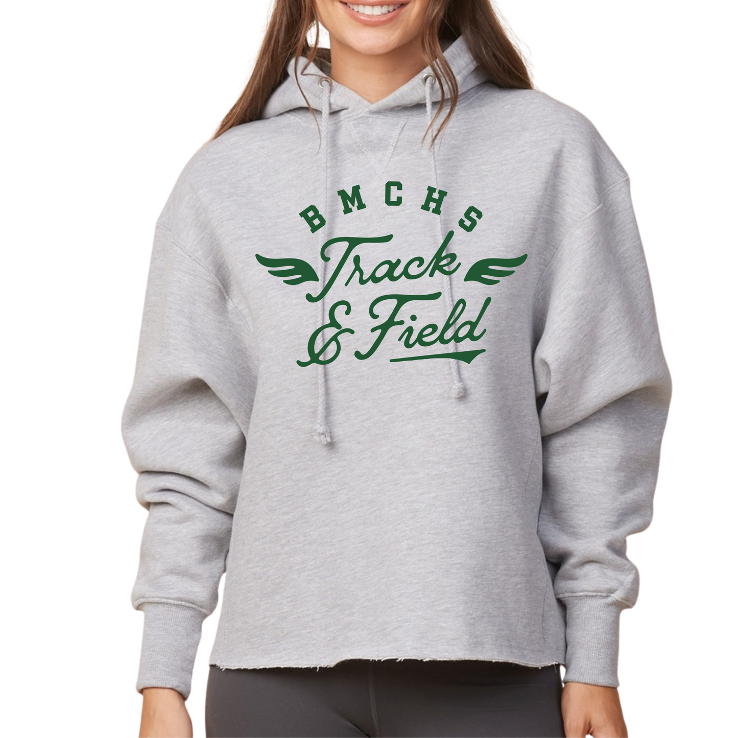 Ladies Boxy Pullover Hoodie Track & Field
