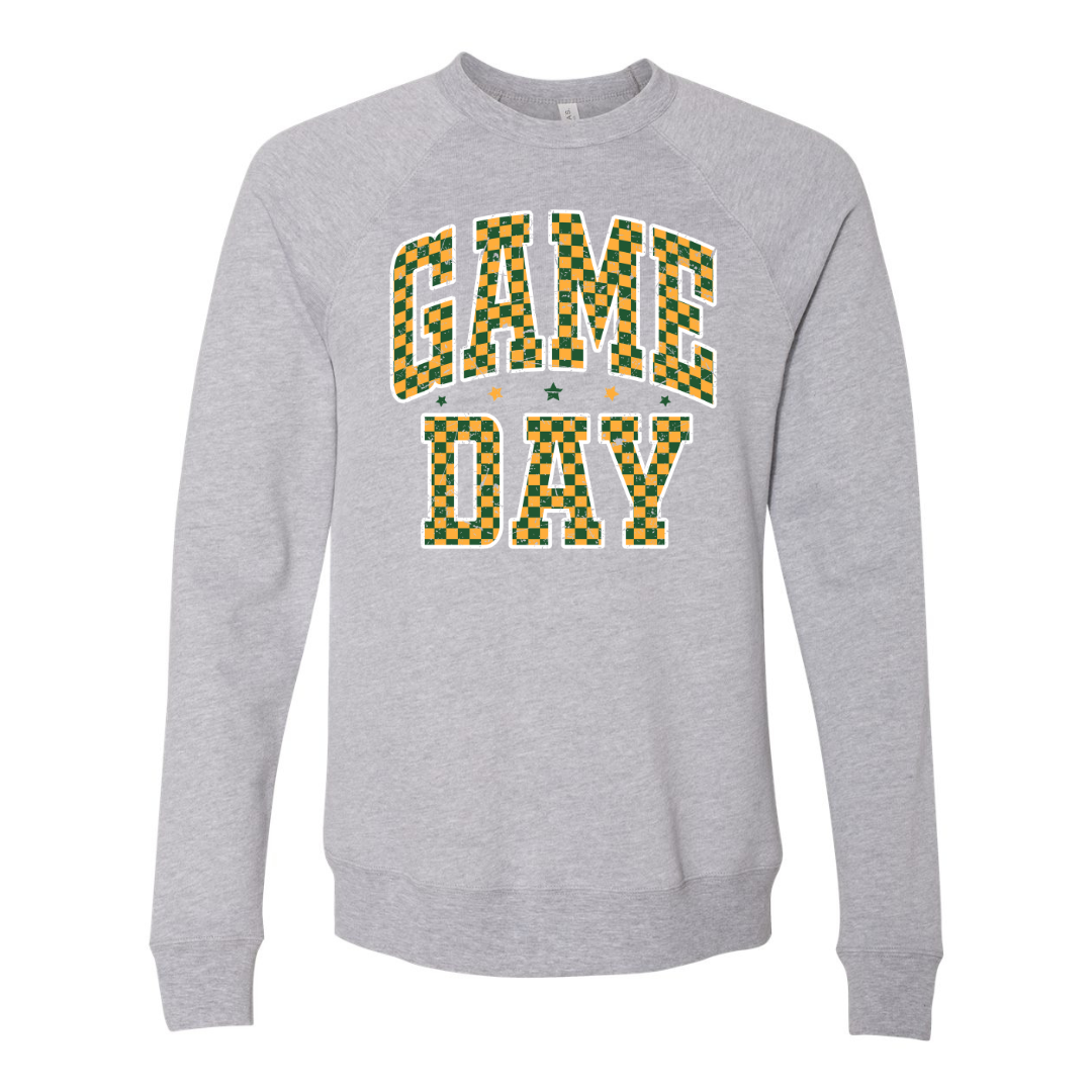 Checkered Game Day Raglan Sweatshirt
