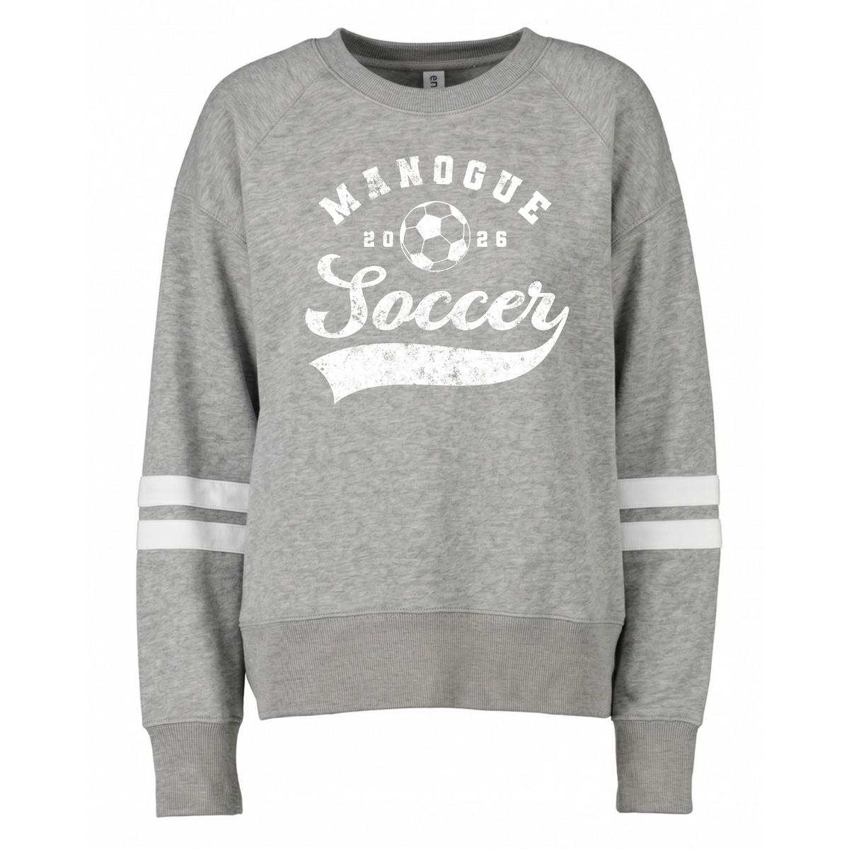 Ladies Boxy Varsity Crew Manogue Soccer