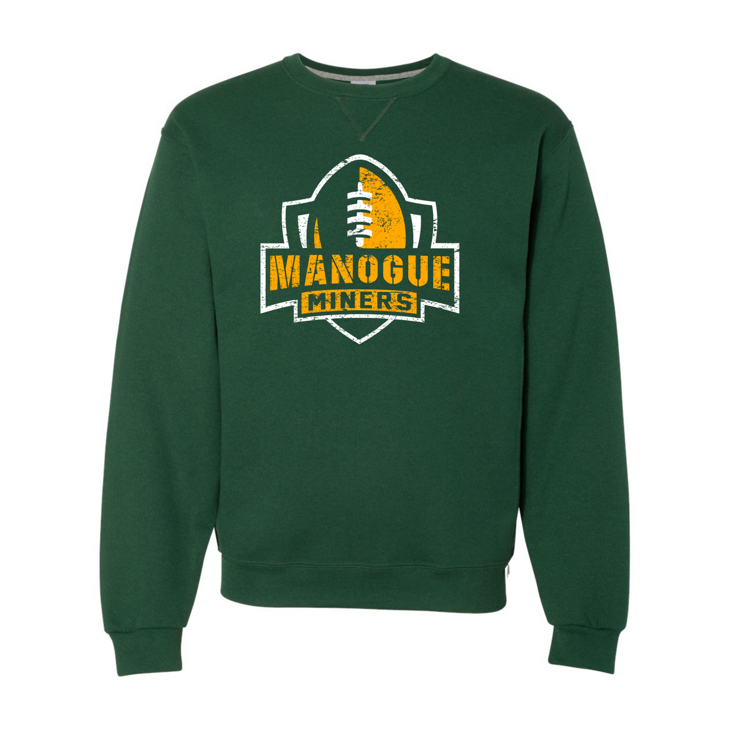 Manogue Miners Distressed Football