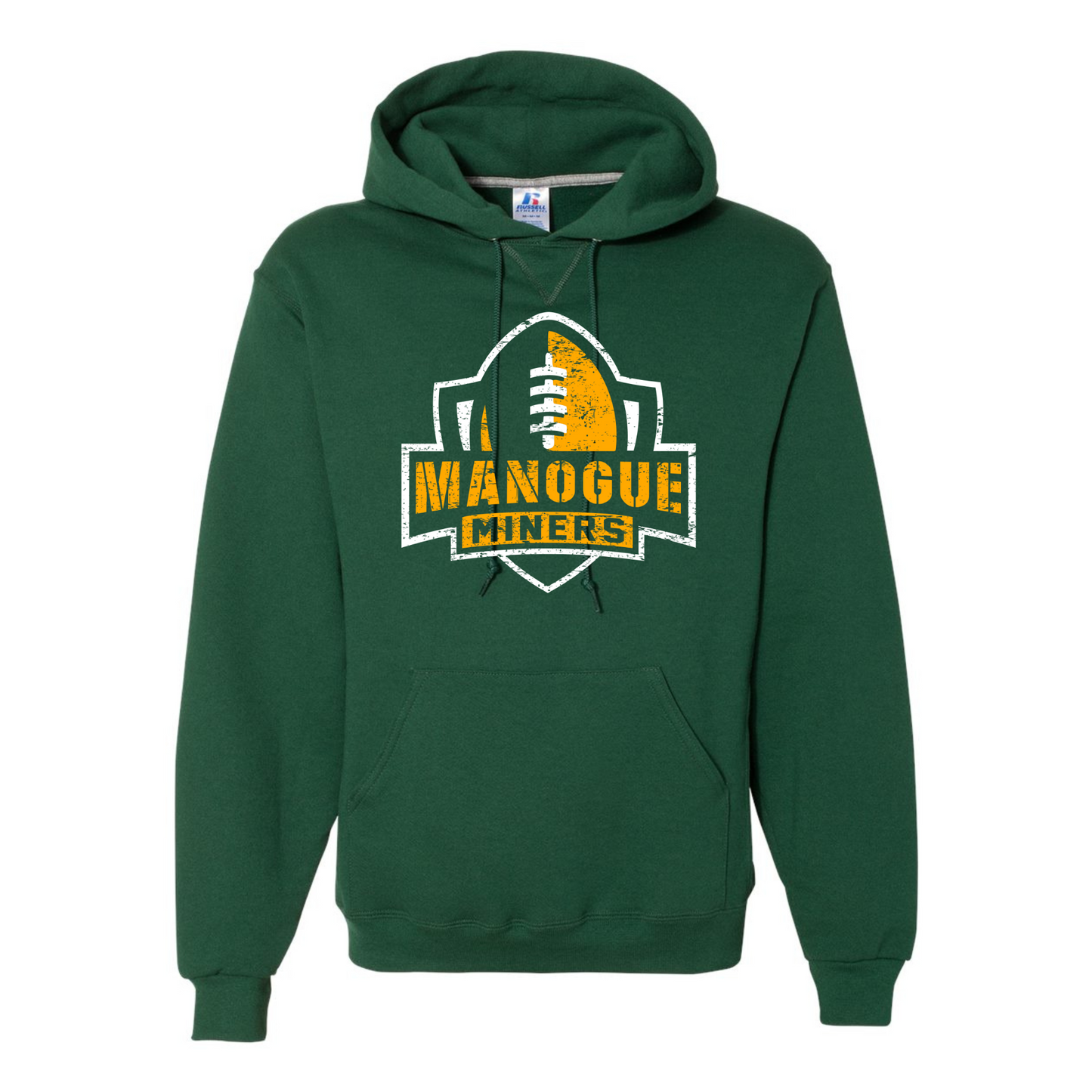 Manogue Miners Distressed Football