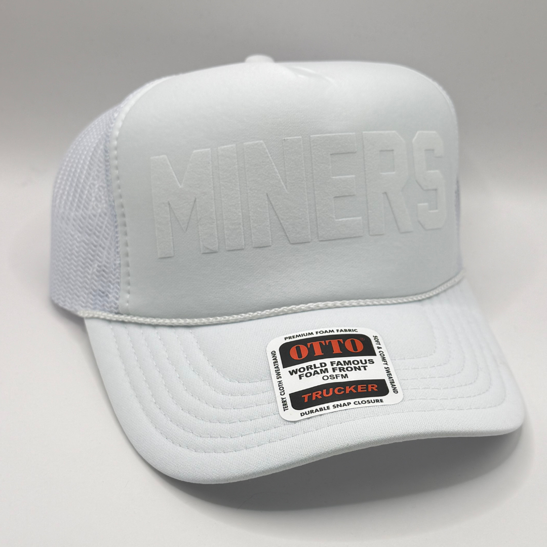 Miners Flocked Foam Trucker Hat