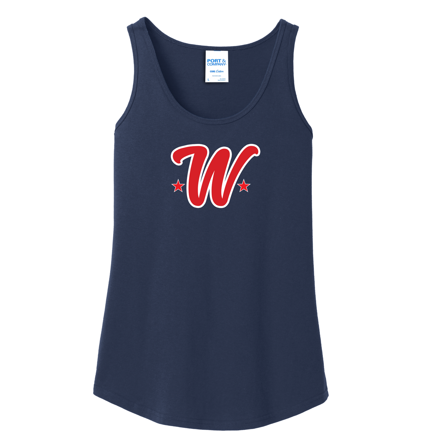 Washoe "W" Logo Women's Core Cotton Tank