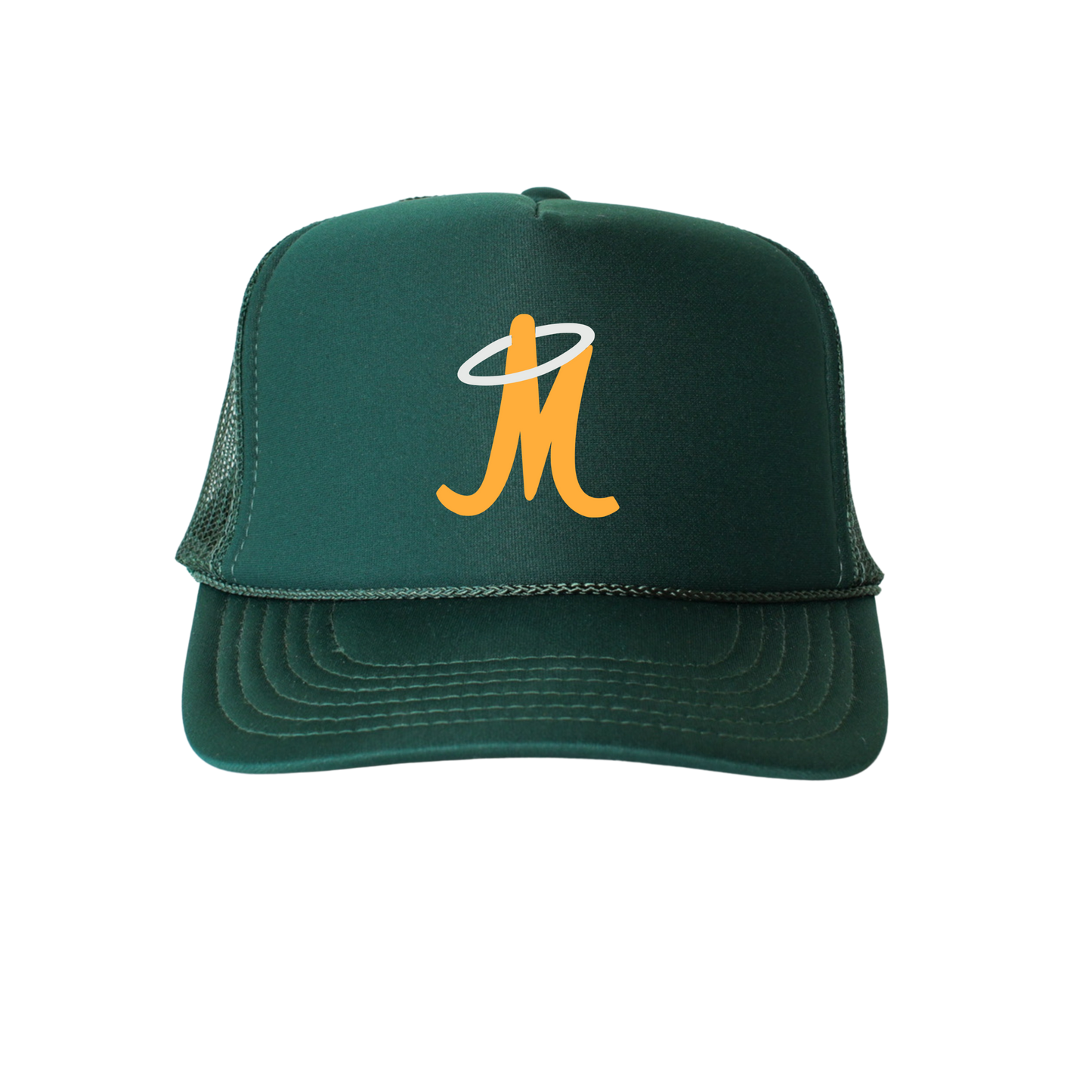 Dark Green Baseball Trucker Hats
