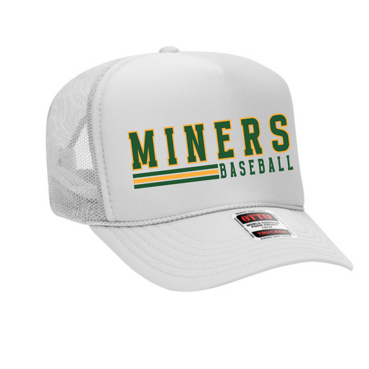 White Baseball Trucker Hats