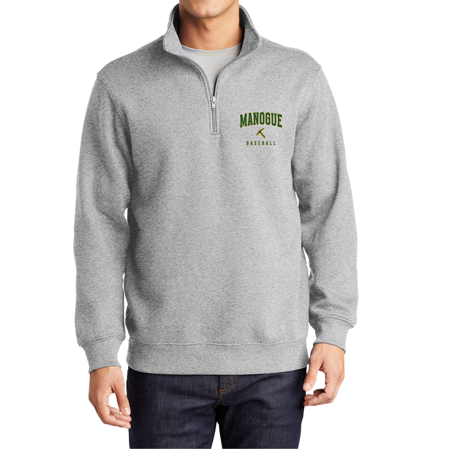 Manogue Quarter Zip Baseball Pullover