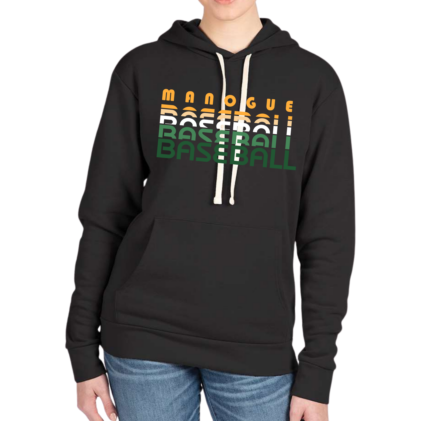 Retro Stacked Manogue Baseball