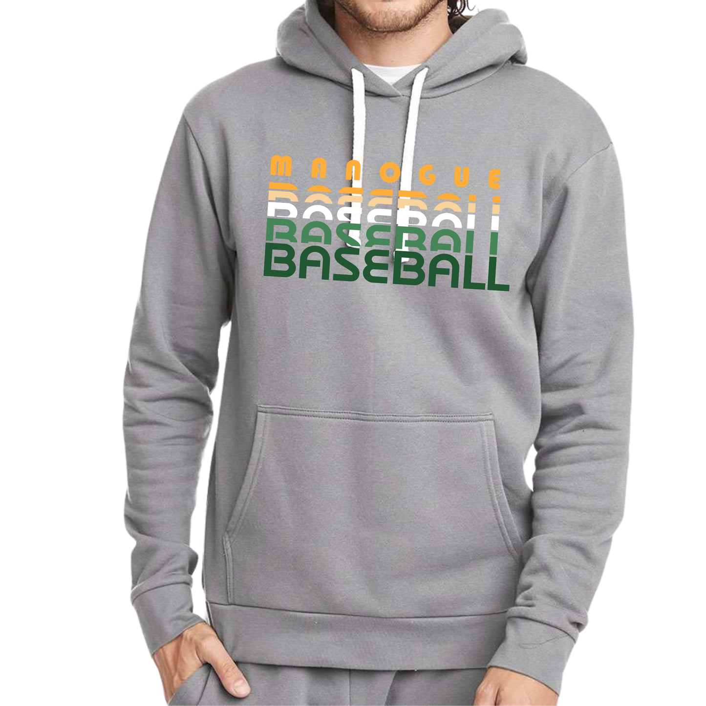 Retro Stacked Manogue Baseball