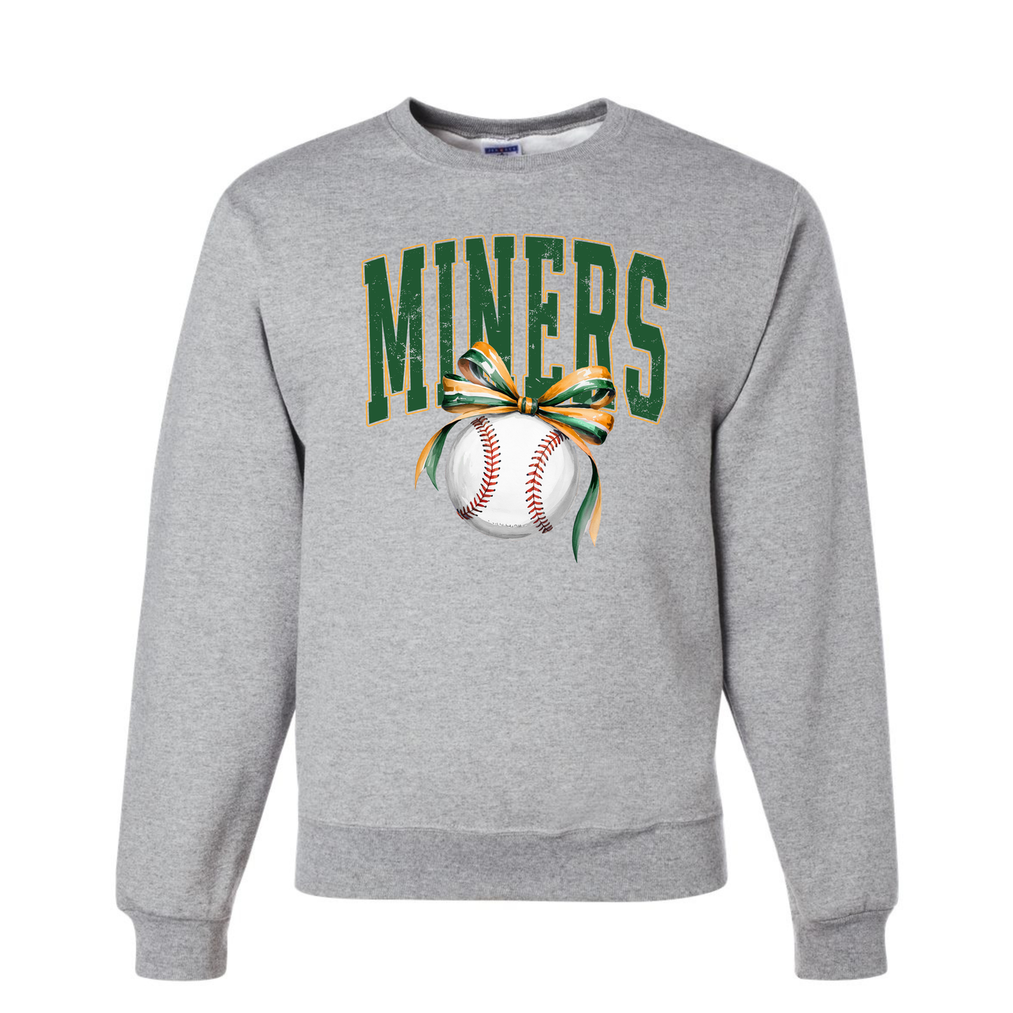 ADULT Miners Baseball Bow