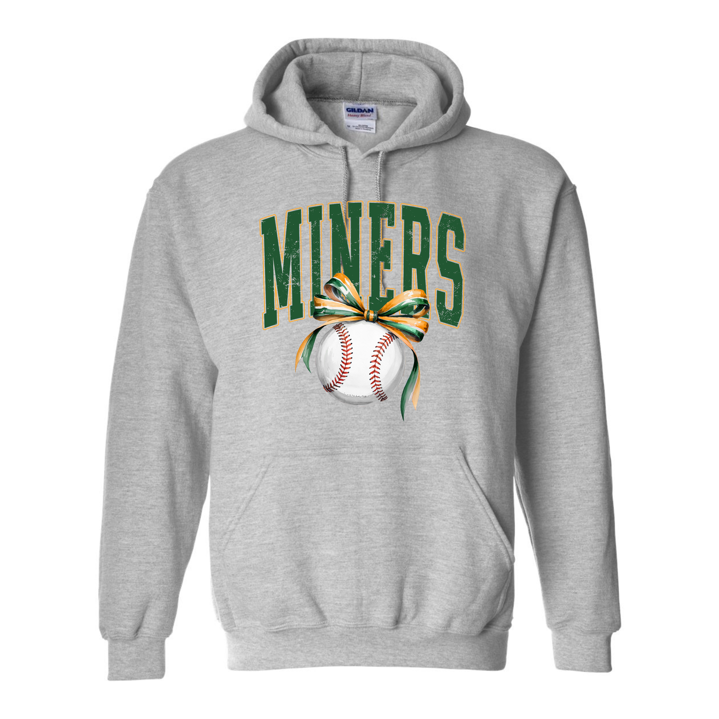 ADULT Miners Baseball Bow