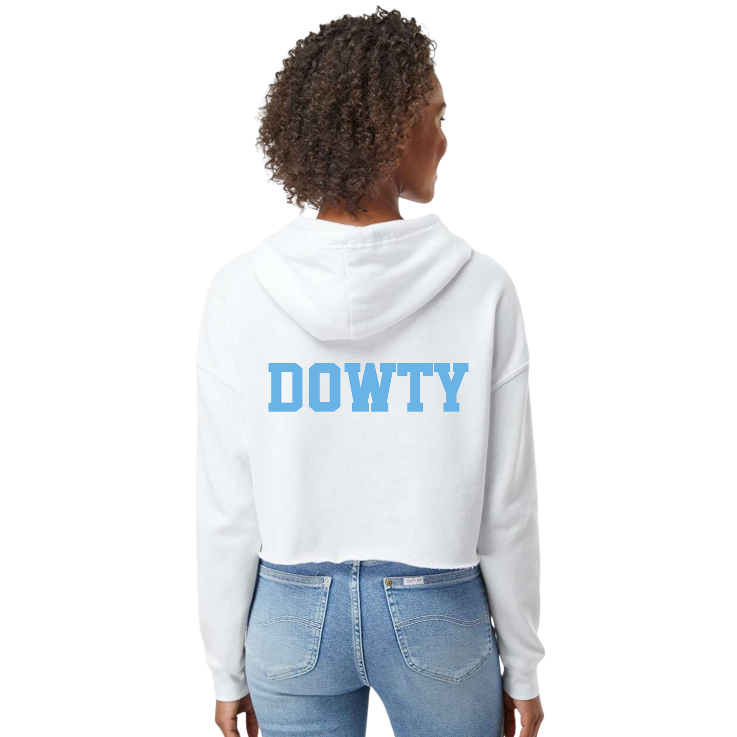 Women’s Lightweight Crop Hooded Sweatshirt - Lacrosse Mom