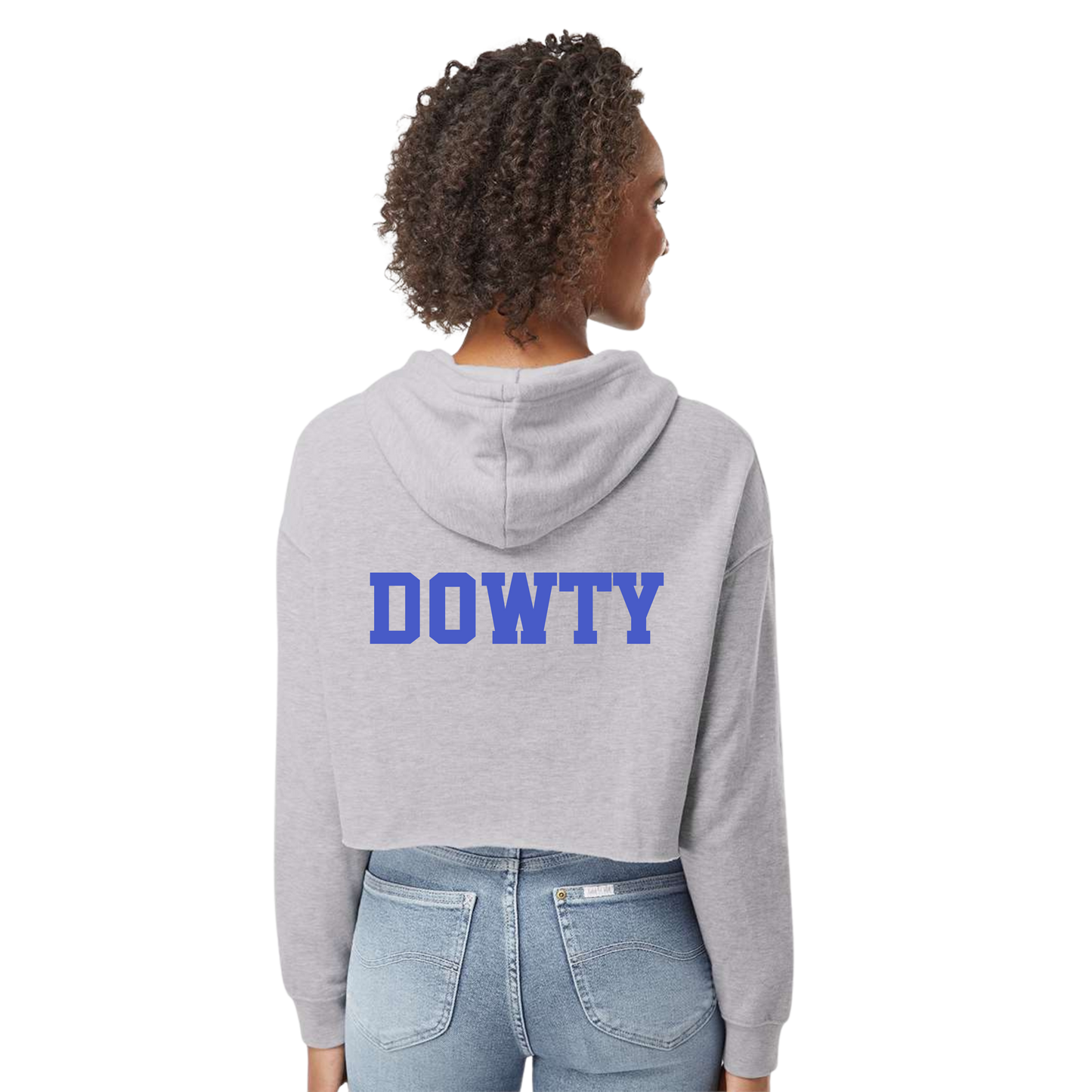 Women’s Lightweight Crop Hooded Sweatshirt - Lacrosse Mom