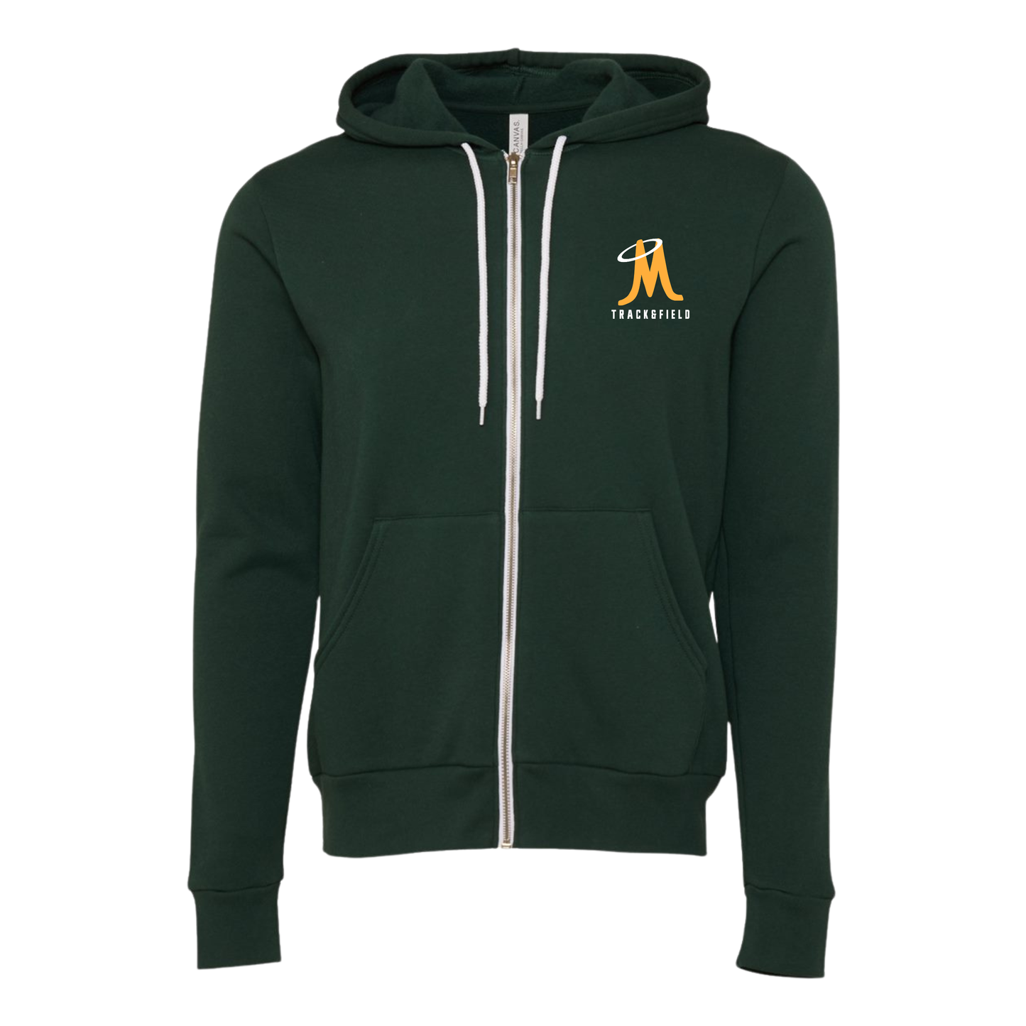 Zip Up Fleece Track & Field Hoodie