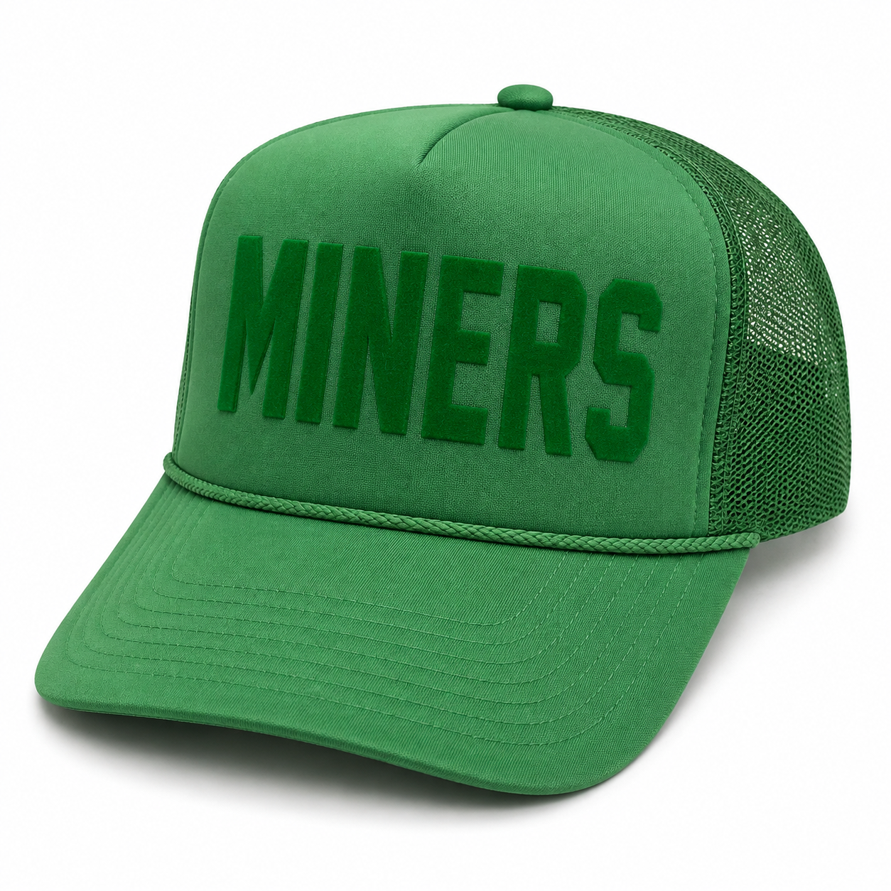 Miners Flocked Foam Trucker Hat