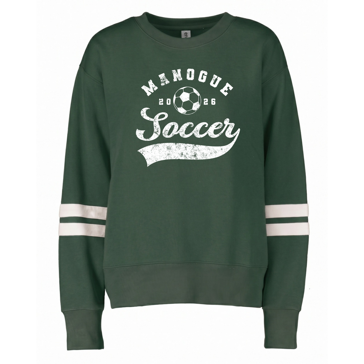 Ladies Boxy Varsity Crew Manogue Soccer