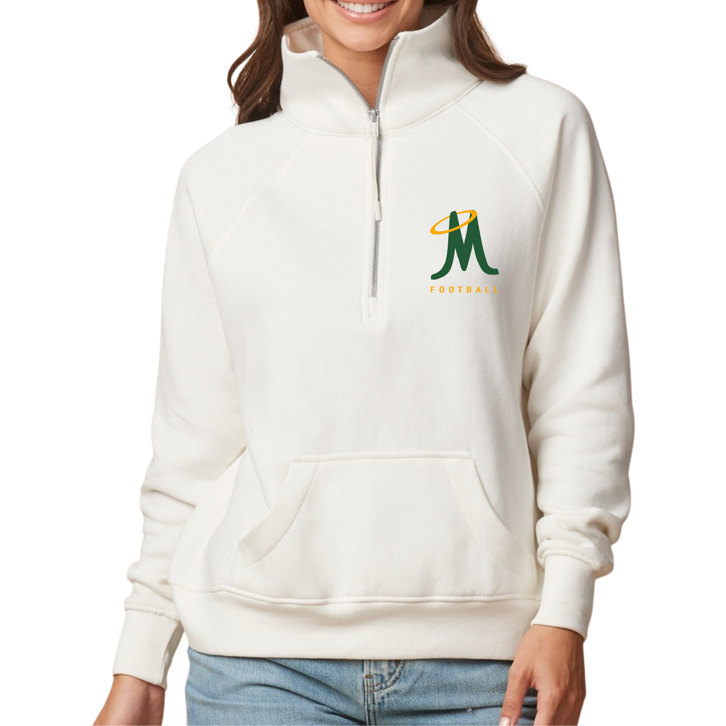 Women's Football Logo Half Zip
