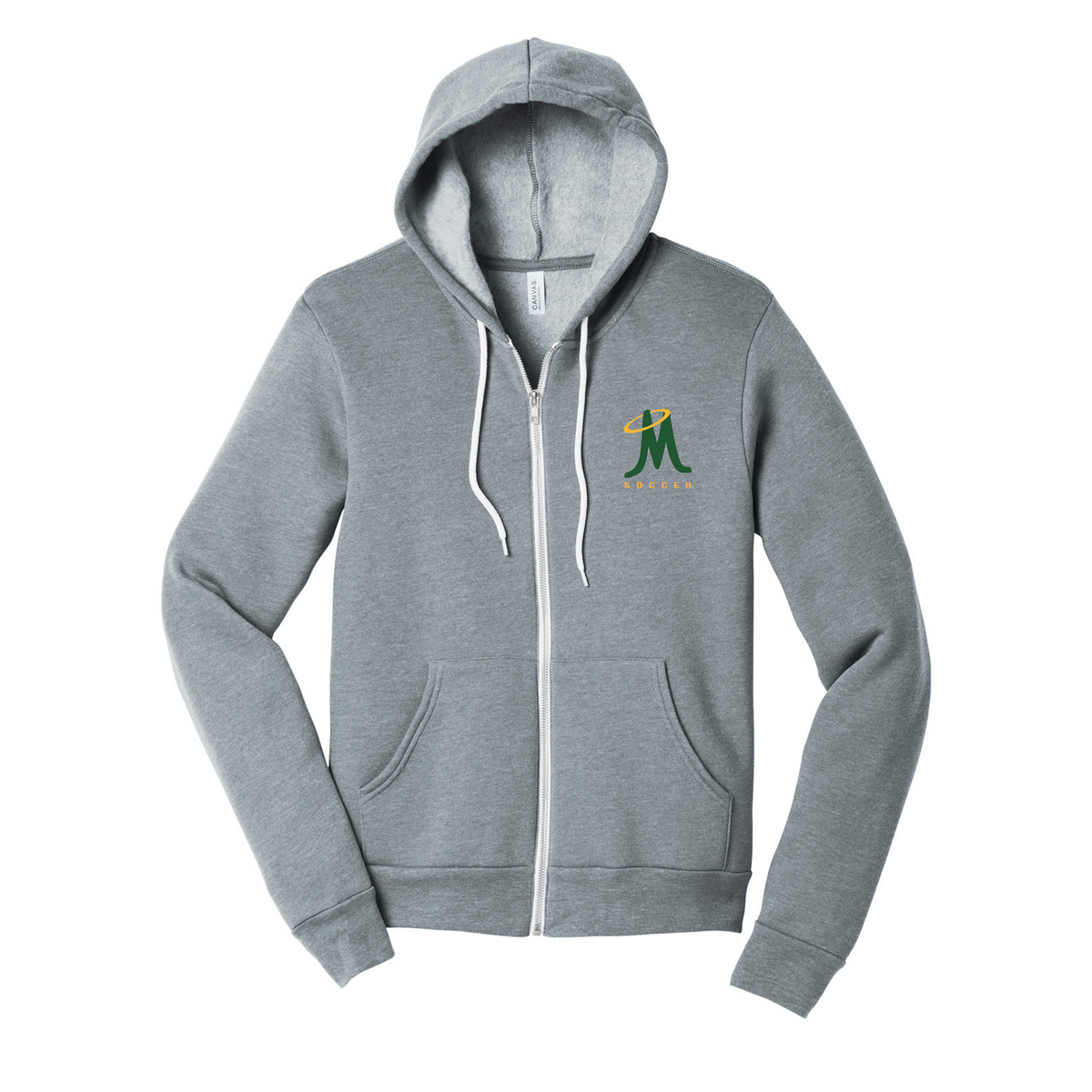 Zip Up Fleece Soccer Hoodie