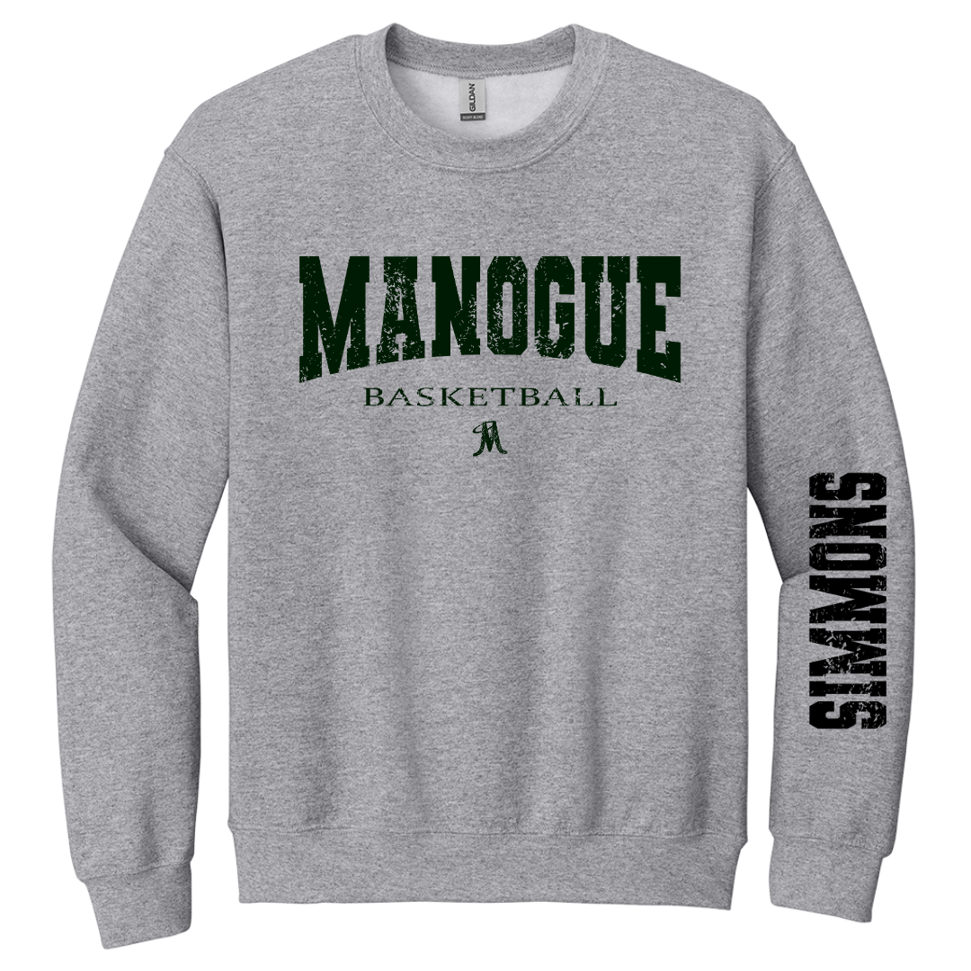 Personalized Manogue Basketball Sweatshirt