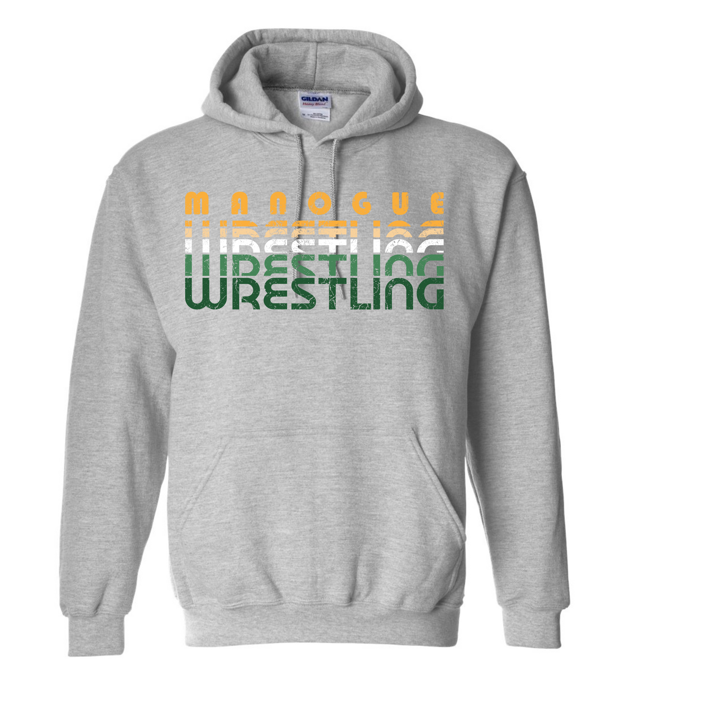 Retro Stacked Manogue Wrestling