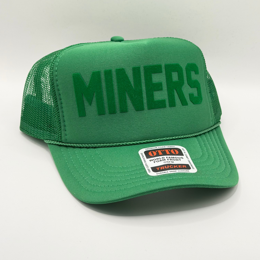 Miners Flocked Foam Trucker Hat