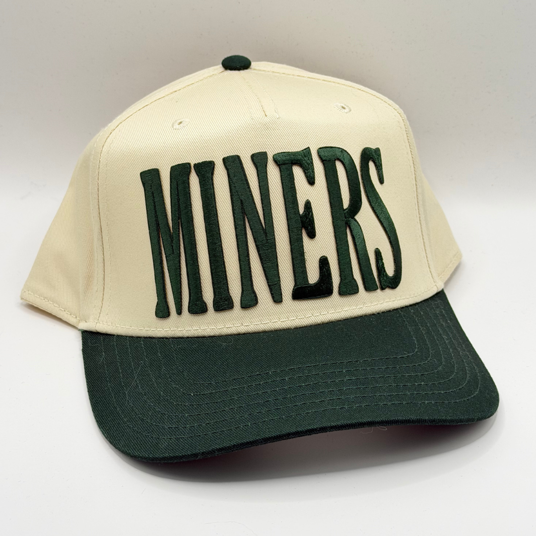 Embroidered Miners Patch Twill Hat