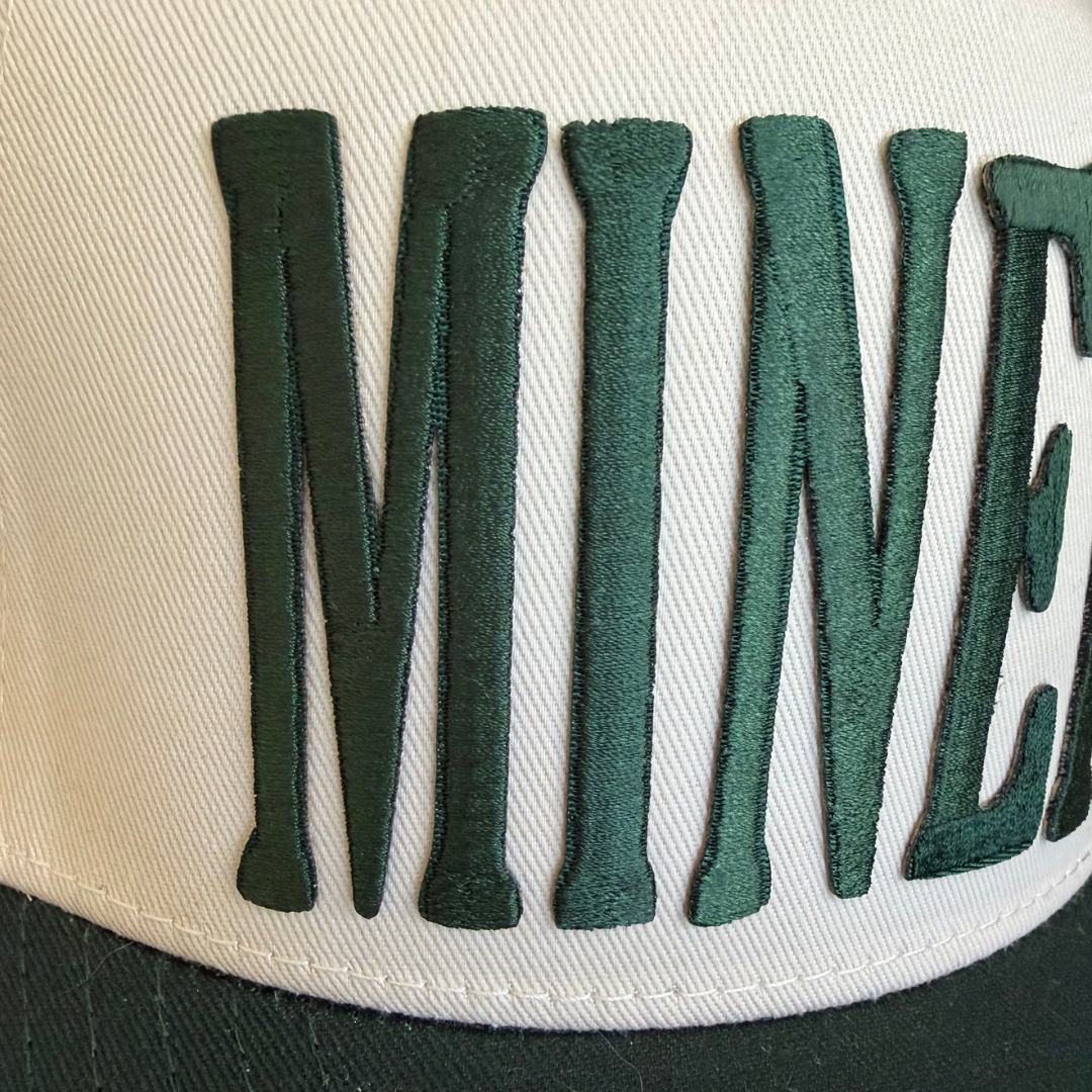 Embroidered Miners Patch Twill Hat