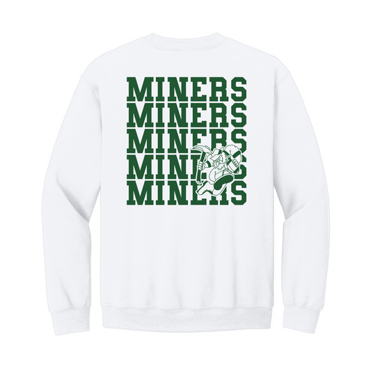 Miner Man Stacked Football